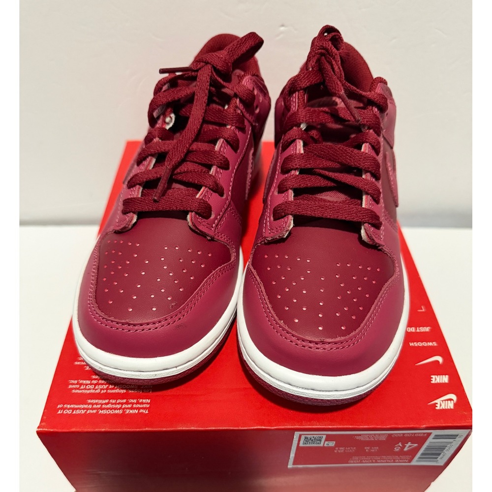 Nike Dunk Low GS Team Red Sweet Beet FB9109-602 Boys Size 4.5Y Kids Sneakers